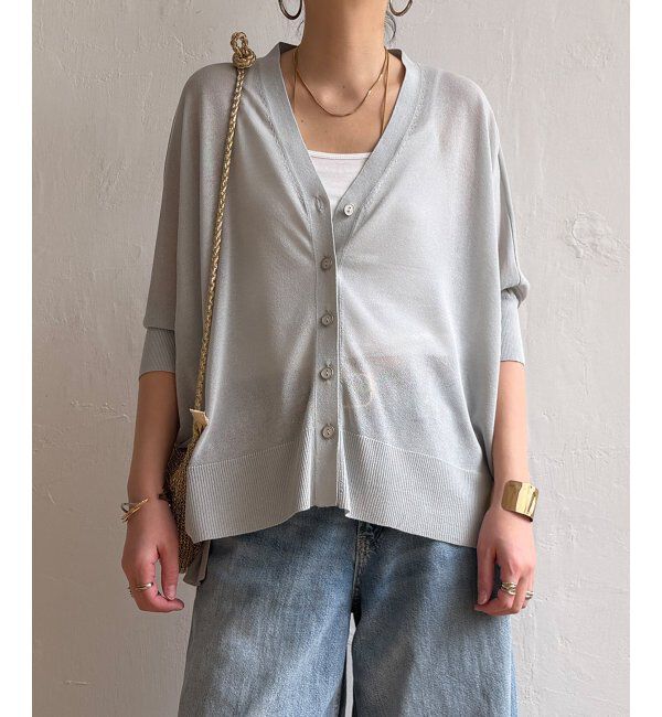 Lbc with Life「接触冷感ドルマンカーディガン」|カーディガン|ライトグレー