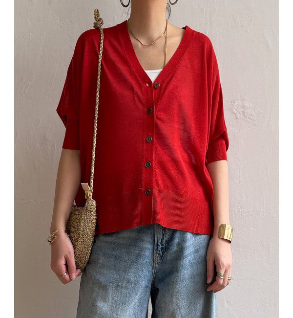 Lbc with Life「接触冷感ドルマンカーディガン」|カーディガン|