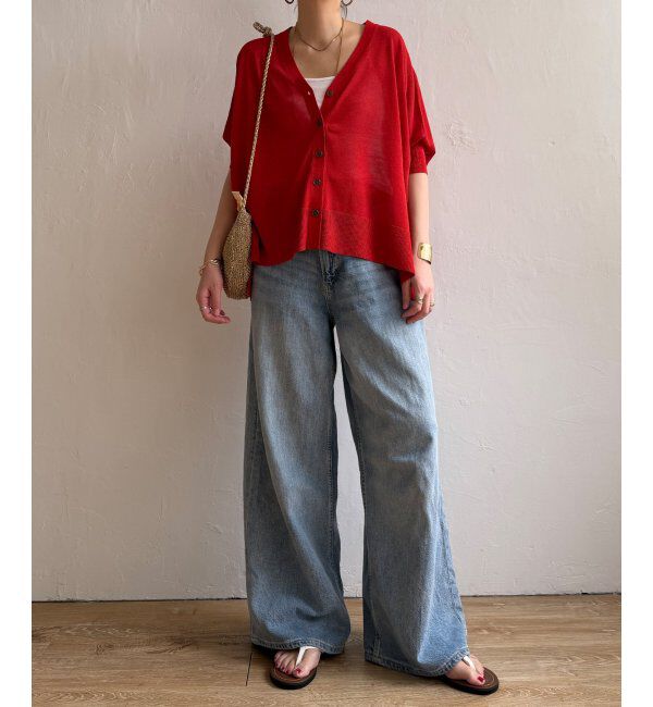 Lbc with Life「接触冷感ドルマンカーディガン」|カーディガン|