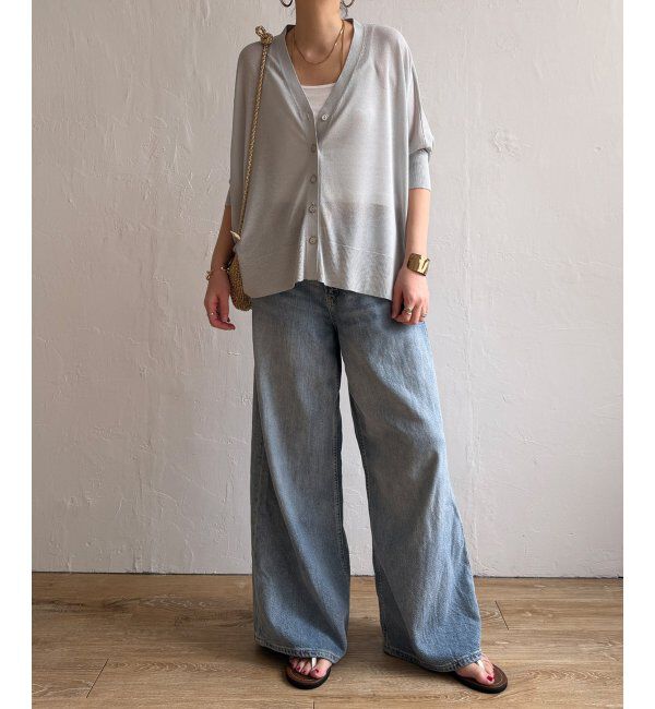 Lbc with Life「接触冷感ドルマンカーディガン」|カーディガン|