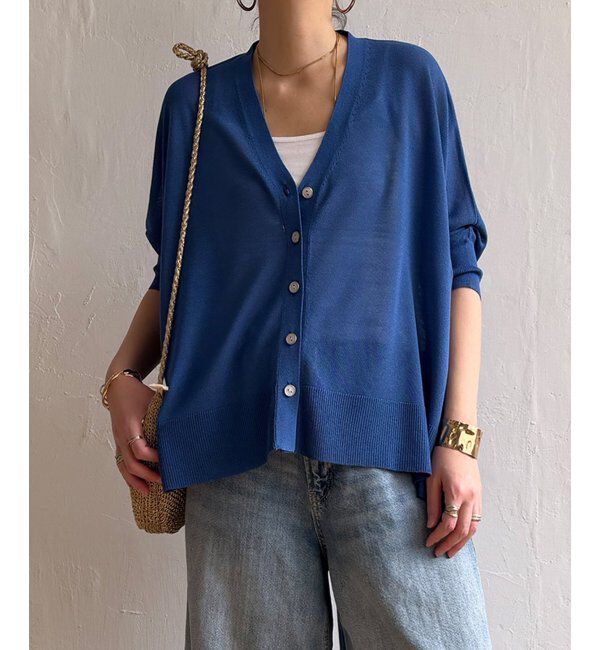 Lbc with Life「接触冷感ドルマンカーディガン」|カーディガン|