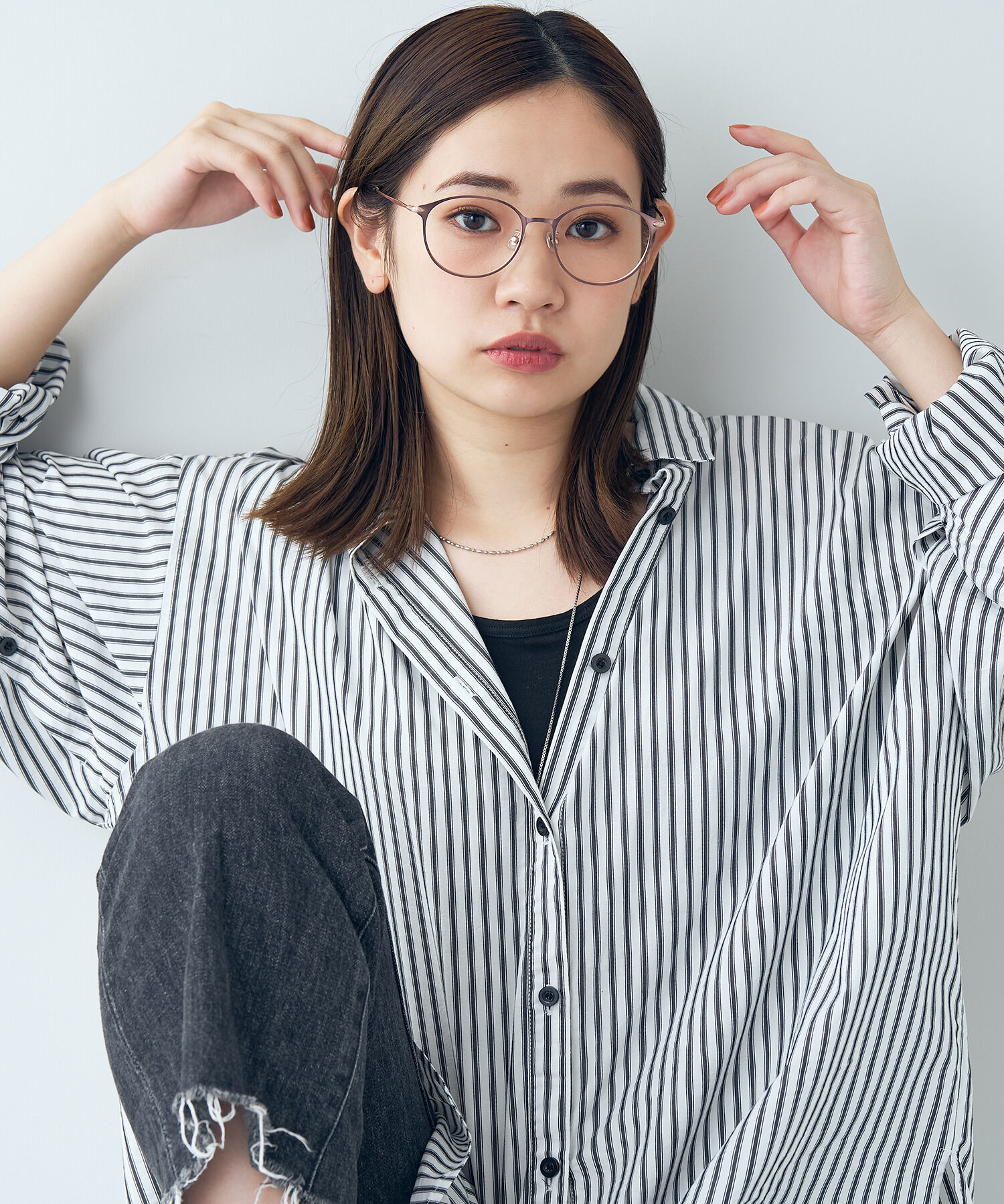  「ボストン型 メガネ｜丸みのあるメタルのボストンフレーム/CLASSIC レンズ交換券付き」|メガネ|