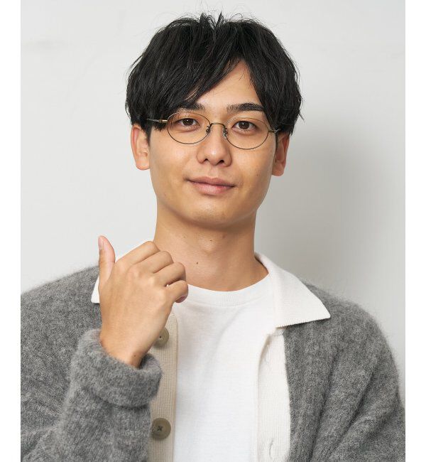  「Zoff｜SHIBATA HIKARI｜メガネ｜メタルフレーム｜伊達・度付き レンズ交換券付」|メガネ|