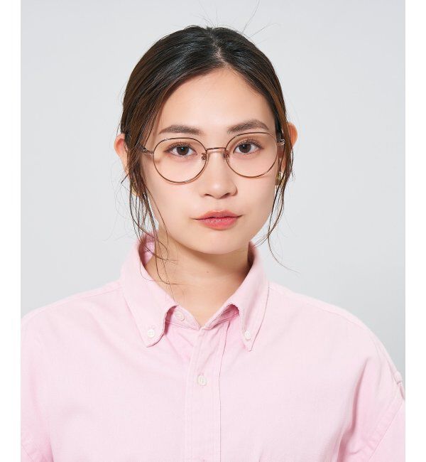  「ボストン型メガネ｜レディース 女性用 可愛い リボン パステル｜Zoff｜SWEET レンズ交換券付」|メガネ|薄ブラウン