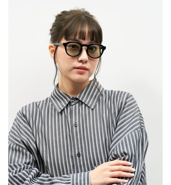  「【WEB限定】ボストン型 サングラス | クラウンパント カラーレンズ 軽量 トレンド 紫外線対策 UVカット」|サングラス|