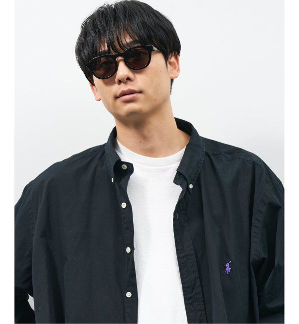  「【WEB限定】ボストン型 サングラス | クラウンパント カラーレンズ 軽量 トレンド 紫外線対策 UVカット」|サングラス|黒3