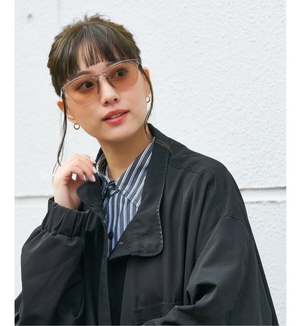  「【WEB限定】ウェリントン型 調光サングラス | カラーレンズ 軽量 紫外線対策 UVカット レンズの色が変わる」|サングラス|