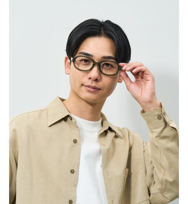  「ウェリントン型 メガネ | 横長 黒縁フレーム 太縁 伊達メガネ ユニセックス CLASSIC  レンズ交換券付」|メガネ|