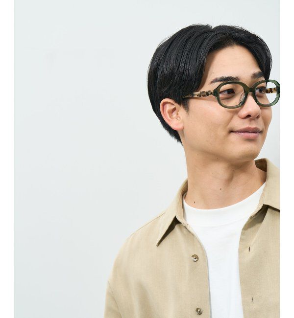  「ウェリントン型 メガネ | 横長 黒縁フレーム 太縁 伊達メガネ ユニセックス CLASSIC  レンズ交換券付」|メガネ|