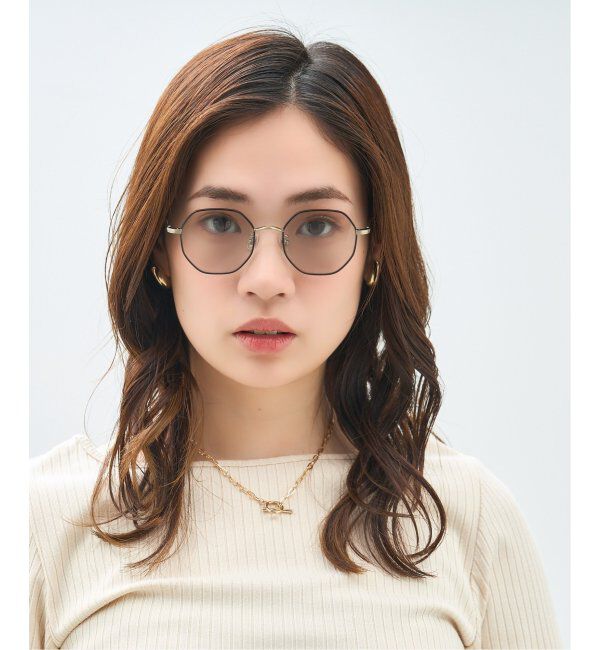  「Zoff｜Kirimaru ウェリントン型 サングラス   多角形フレーム ユニセックス UVカット 紫外線対策 小顔効果」|サングラス|