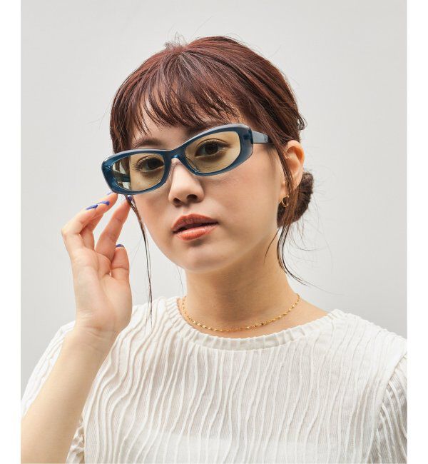  「Zoff｜GDC スクエア型 サングラス｜紫外線対策 UVカット｜スタイリッシュ｜ユニセックス」|サングラス|ブルー