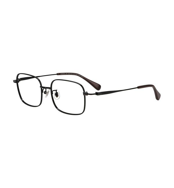  「Zoff｜TRAD メガネ | 四角 メタルフレーム 伊達メガネ 度付き 読書 ビジネス   レンズ交換券付」|メガネ|