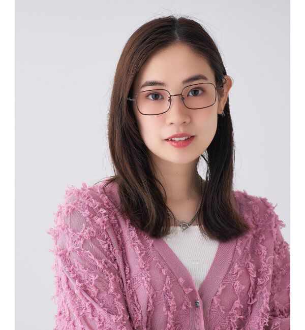  「Zoff｜TRAD メガネ | 四角 メタルフレーム 伊達メガネ 度付き 読書 ビジネス   レンズ交換券付」|メガネ|ブラウン