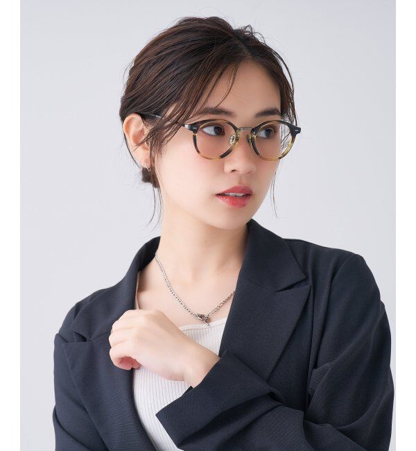  「Zoff｜UNITED ARROWS メガネ | [Stylish] 伊達メガネ 度付き ユナイテッドアローズ   レンズ交換券付」|メガネ|