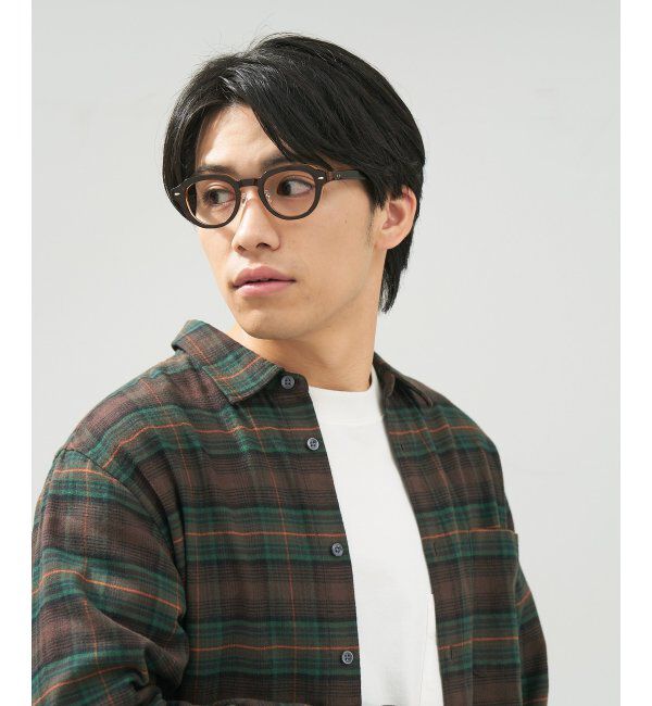  「 ボストン型 メガネ | 黒縁フレーム 伊達めがね 度付きユニセックス 読書  CLASSIC  レンズ交換券付」|メガネ|