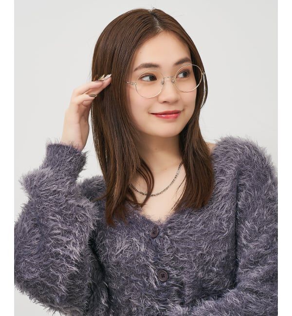 「ラウンド型 メガネ | 丸型 小顔効果 チタン 軽量 メタル 伊達・度付き ユニセックス Zoff  レンズ交換券付」|メガネ|