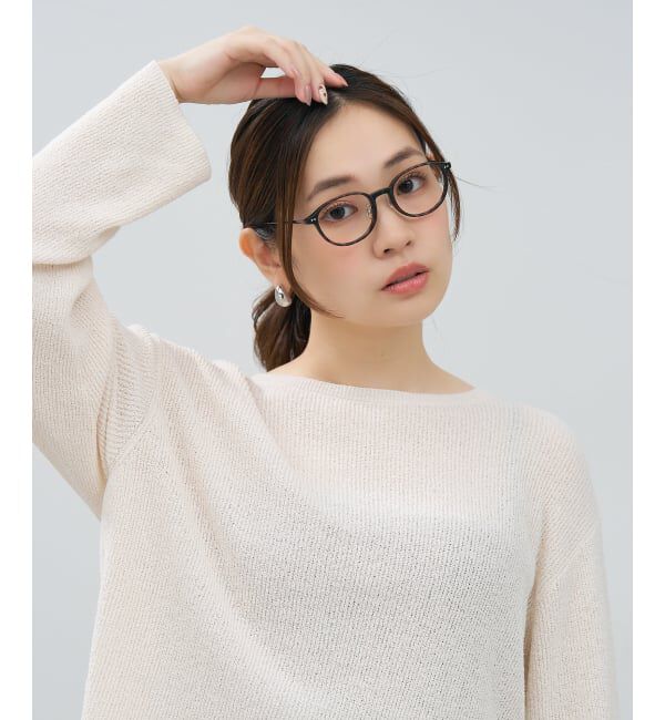  「ボストン型 メガネ | チタン 軽量 メタル コンビネーションフレーム TITANIUM (ビジネス) レンズ交換券付」|メガネ|