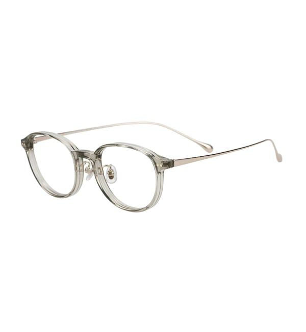  「ボストン型 メガネ | チタン 軽量 メタル コンビネーションフレーム TITANIUM (ビジネス) レンズ交換券付」|メガネ|