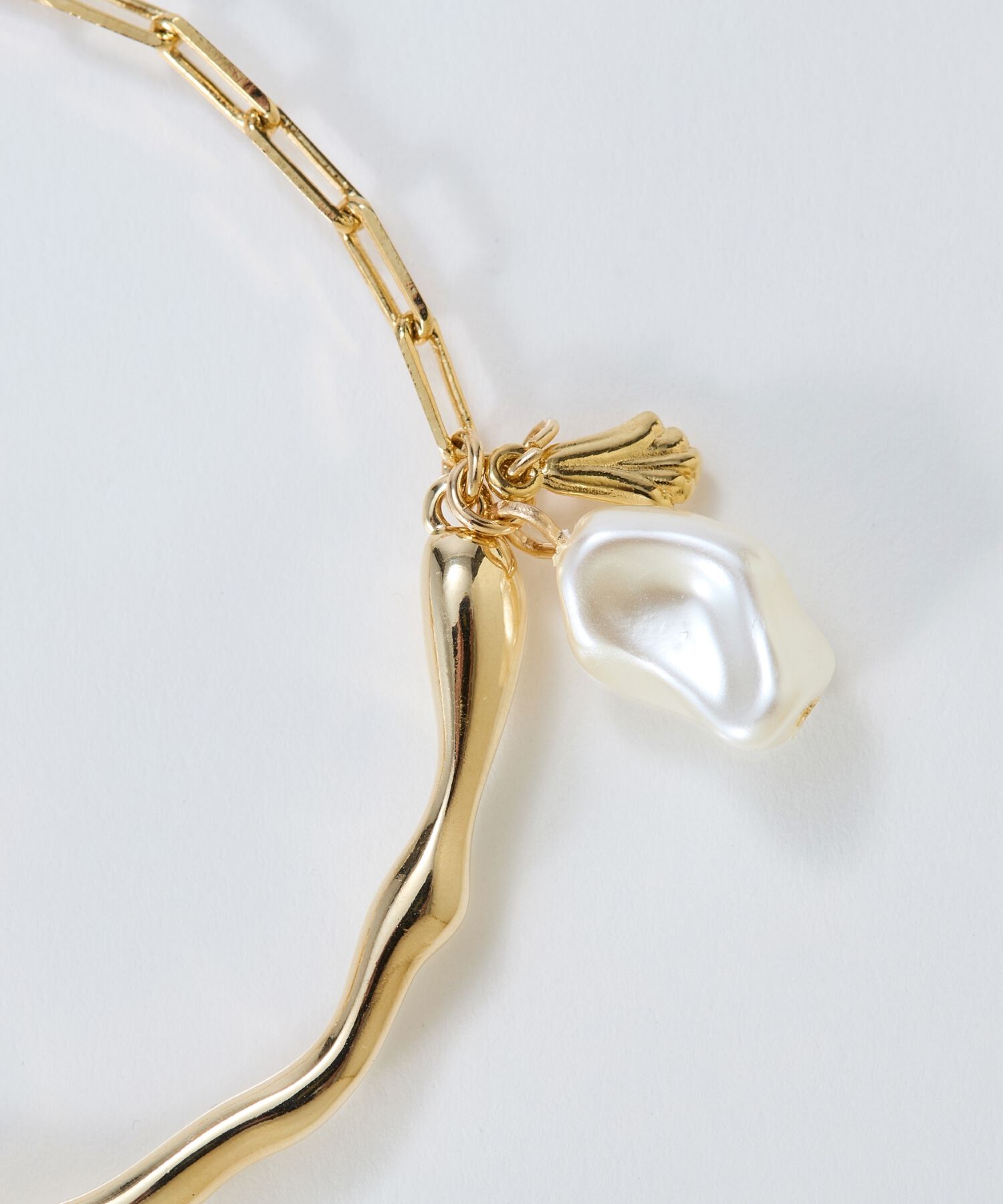 Phoebe「フロウラインメタルブレスレット　ゴールド」|ブレスレット・バングル|