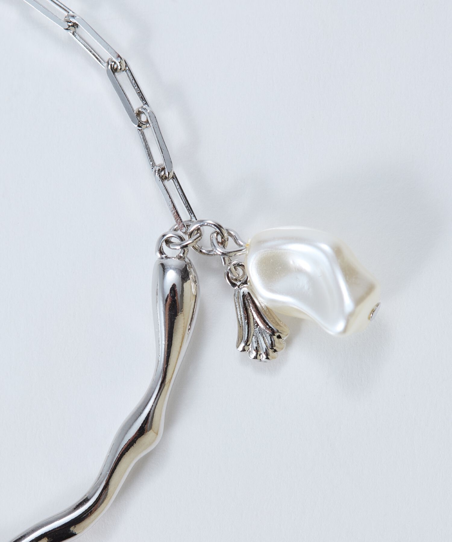 Phoebe「フロウラインメタルブレスレット　シルバー」|ブレスレット・バングル|