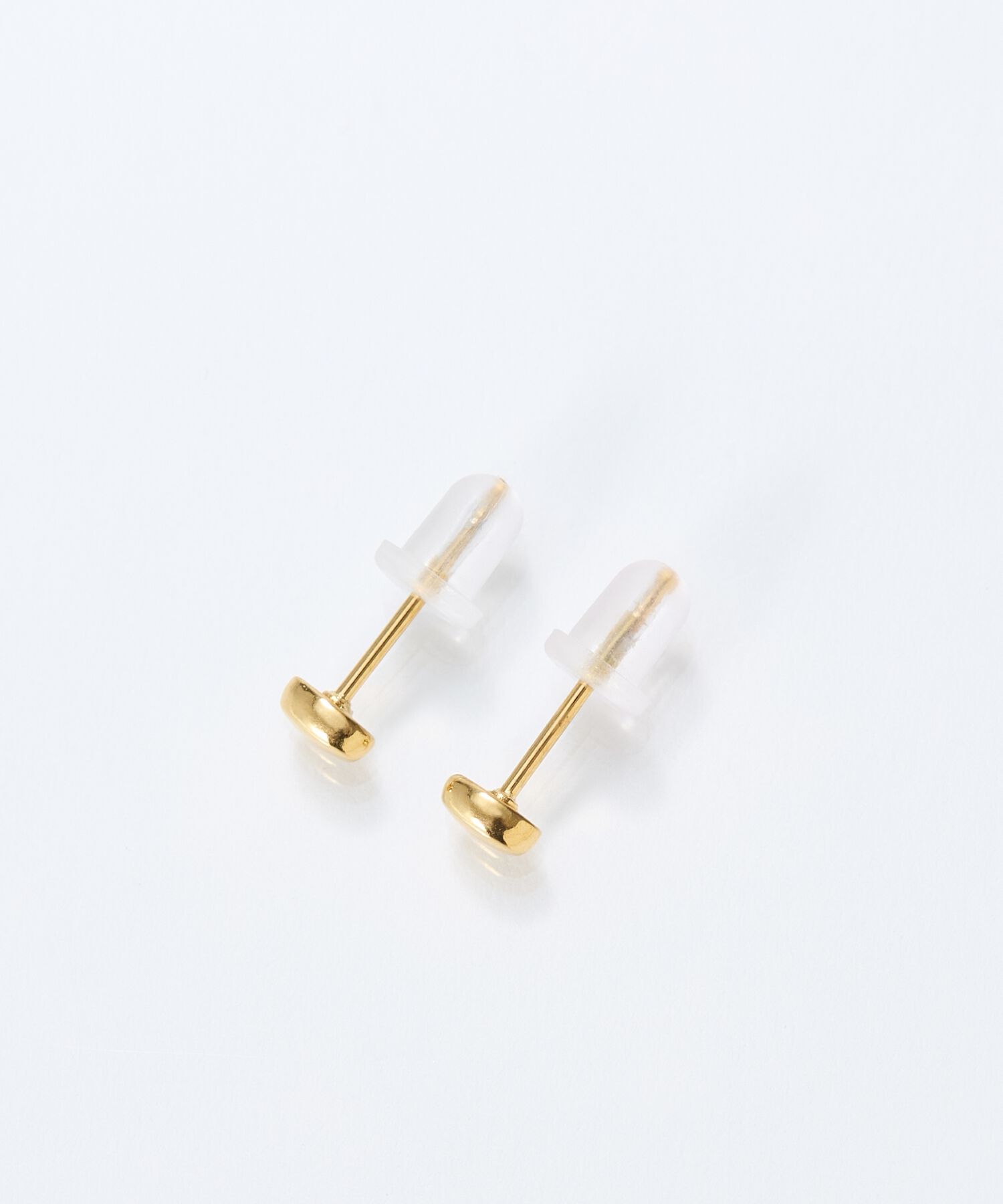 Phoebe「【金属アレルギー対応】メタルビーンズピアス　ゴールド/サージカルステンレス」|ピアス|