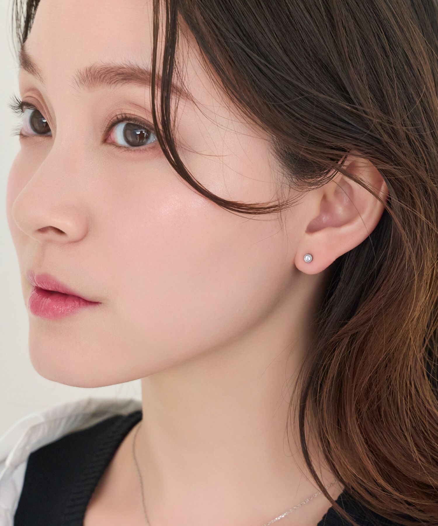 Phoebe「【金属アレルギー対応】プチシャイニングピアス　シルバー/サージカルステンレス」|ピアス|