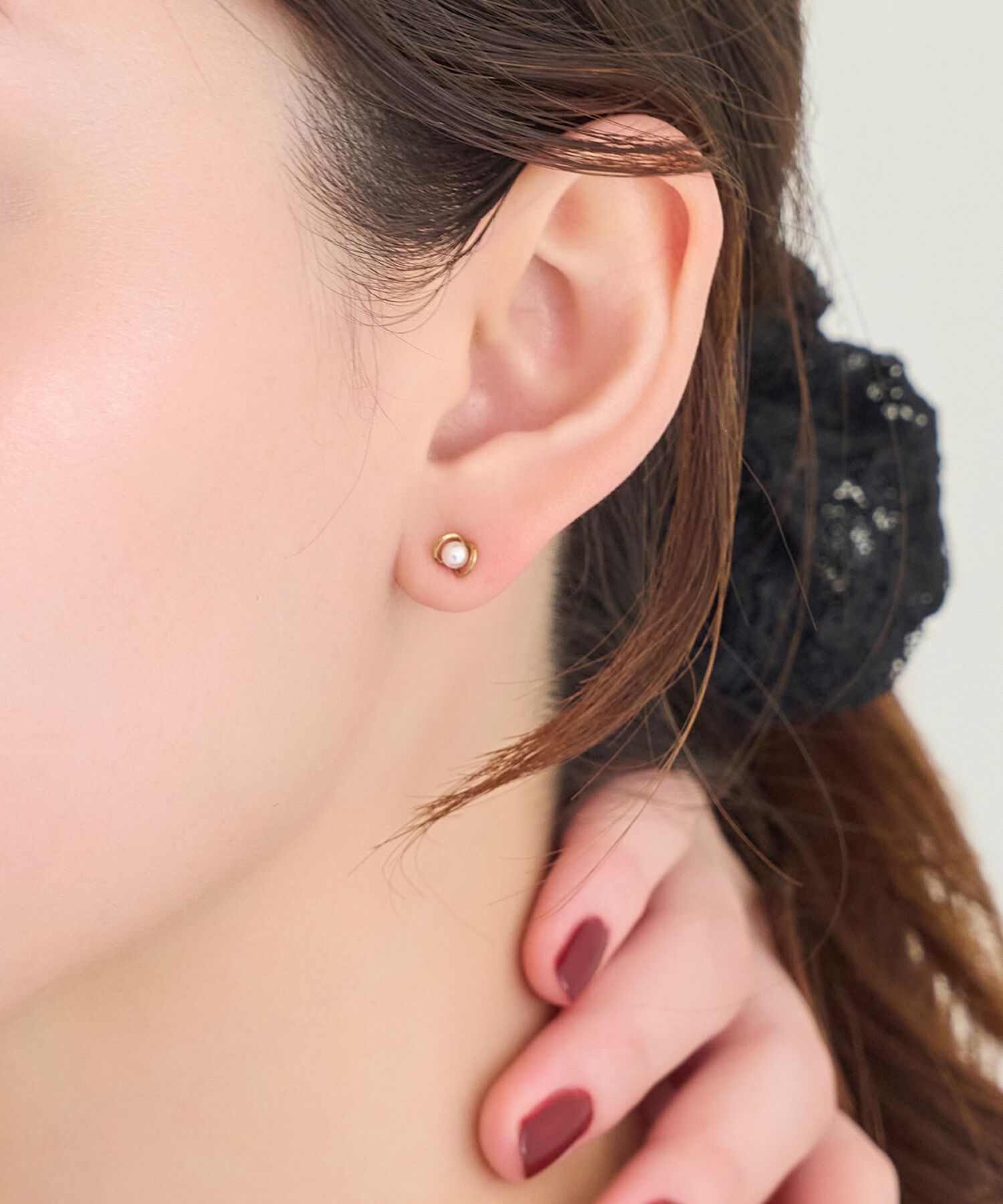 Phoebe「【金属アレルギー対応】プチメタルパールピアス/サージカルステンレス」|ピアス|