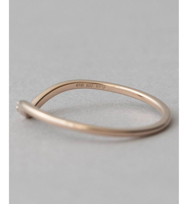 ete「[レイヤード] K10MPG ダイヤモンド リング」|リング|