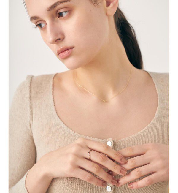 ete「[レイヤード] K10MPG ダイヤモンド リング」|リング|