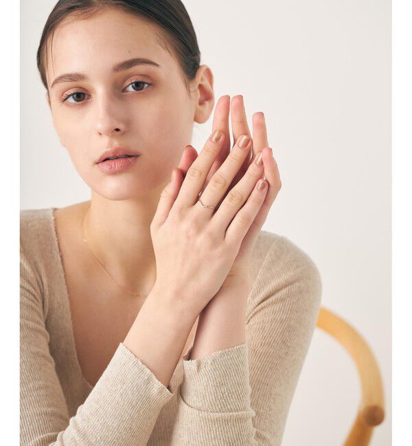 ete「[レイヤード] K10MPG ダイヤモンド リング」|リング|