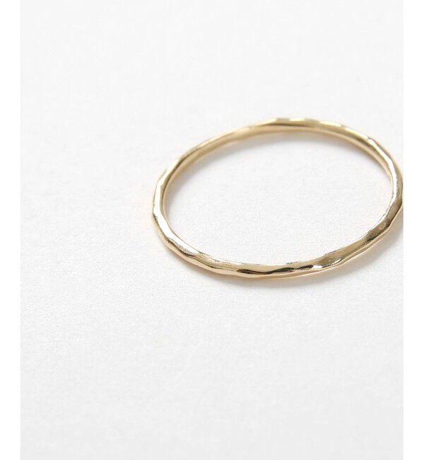 Jouete「K10YG レイヤー クラフト リング」|リング|