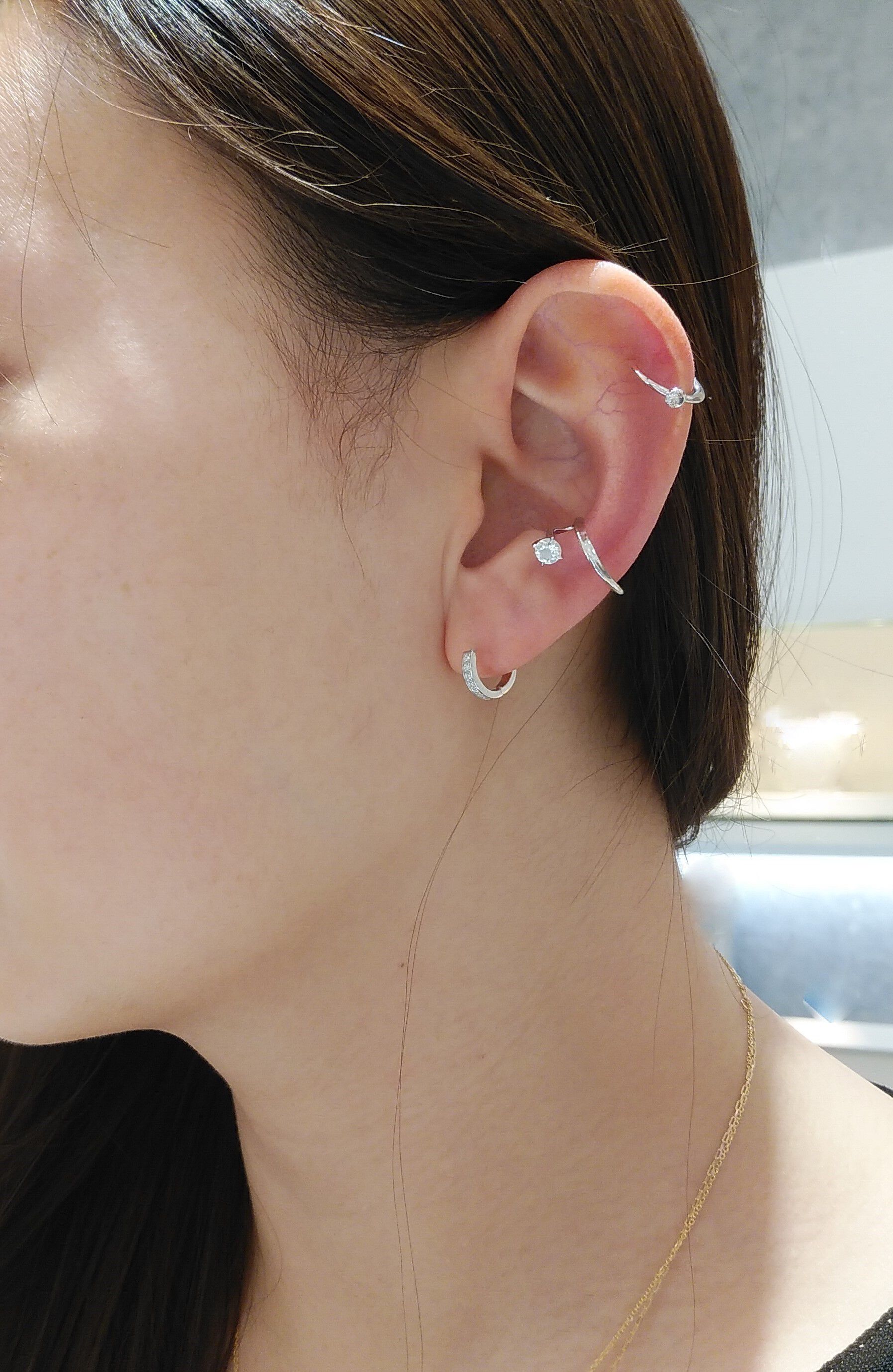 STAR JEWELRY「CLICK HOOP(S)」|ピアス|