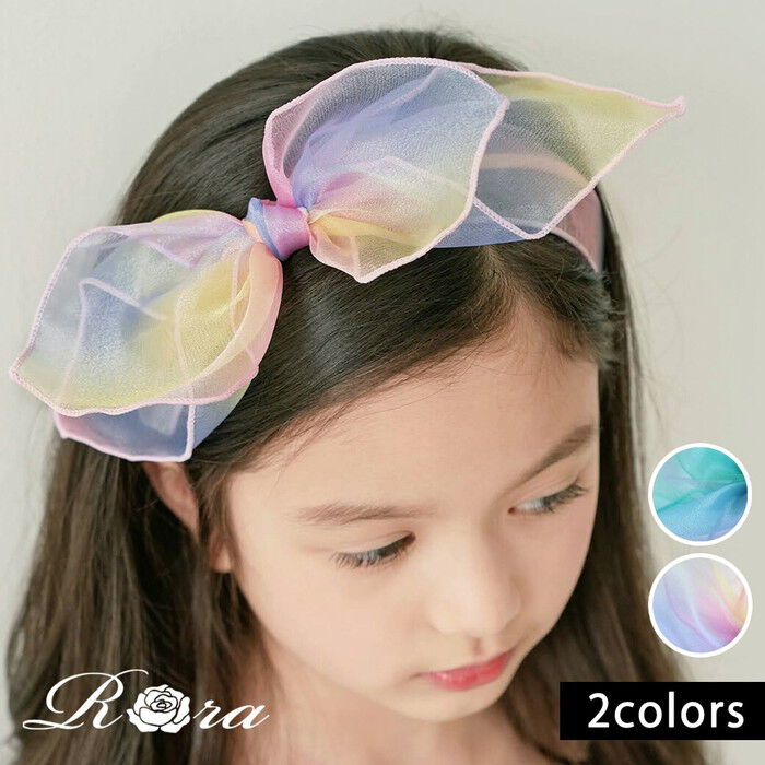 BACKYARD FAMILY「カチューシャ キッズ リボン 大きめ 通販 リボンカチューシャ 髪飾り 女の子 子供 子ども」|その他|