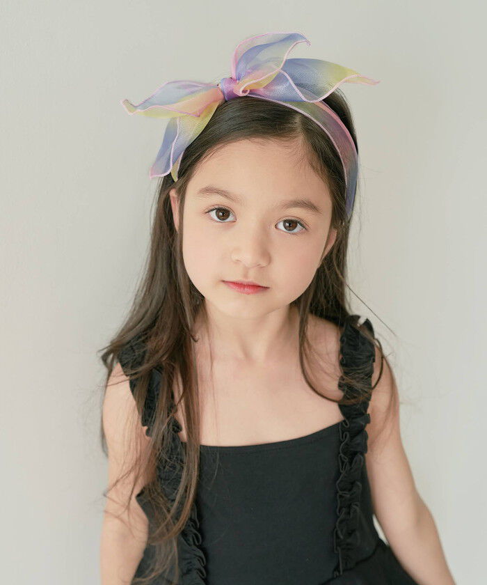 BACKYARD FAMILY「カチューシャ キッズ リボン 大きめ 通販 リボンカチューシャ 髪飾り 女の子 子供 子ども」|その他|