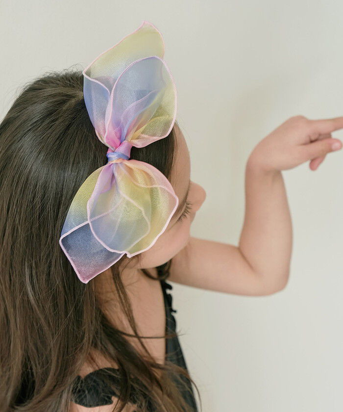 BACKYARD FAMILY「カチューシャ キッズ リボン 大きめ 通販 リボンカチューシャ 髪飾り 女の子 子供 子ども」|その他|