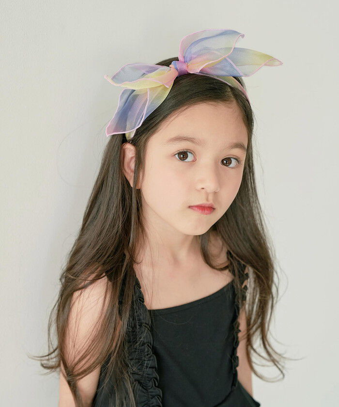 BACKYARD FAMILY「カチューシャ キッズ リボン 大きめ 通販 リボンカチューシャ 髪飾り 女の子 子供 子ども」|その他|