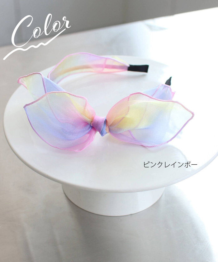 BACKYARD FAMILY「カチューシャ キッズ リボン 大きめ 通販 リボンカチューシャ 髪飾り 女の子 子供 子ども」|その他|