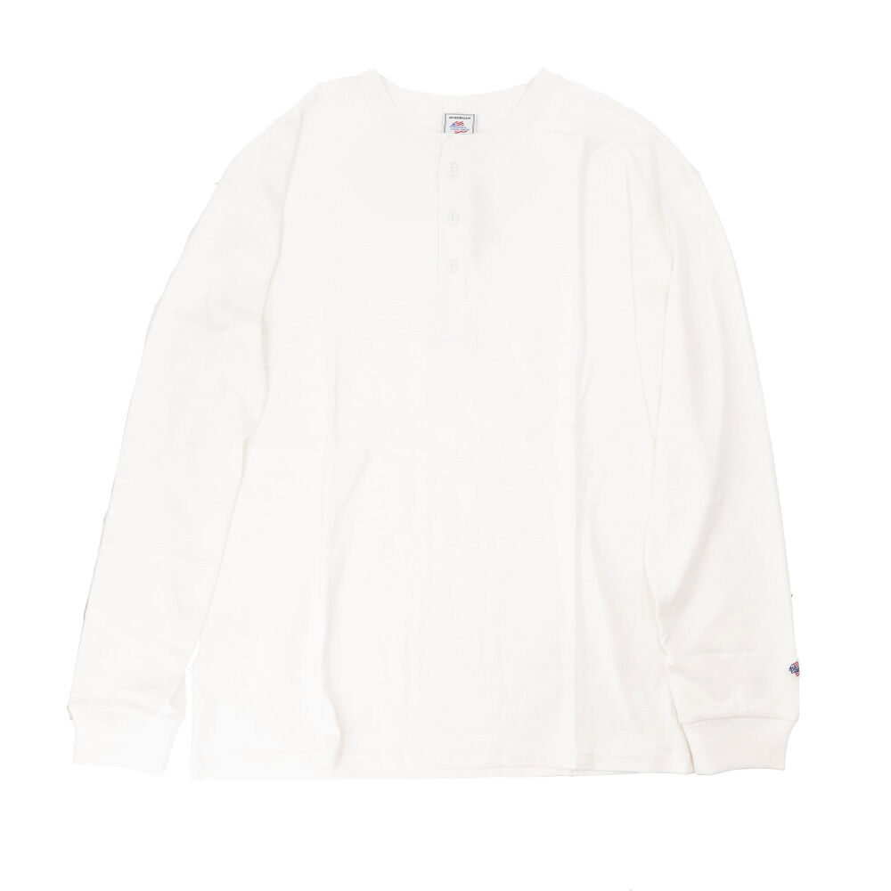 BACKYARD FAMILY「JEMORGAN ヘンリー JE111-52S ジェーイーモーガン 通販 長袖Tシャツ ロンT」|Tシャツ・カットソー|ホワイト1
