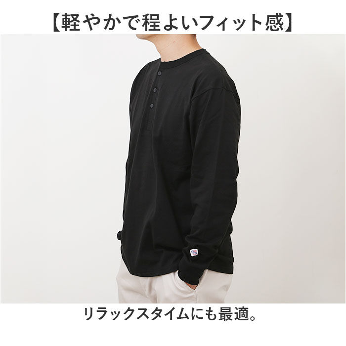 BACKYARD FAMILY「JEMORGAN ヘンリー JE111-52S ジェーイーモーガン 通販 長袖Tシャツ ロンT」|Tシャツ・カットソー|