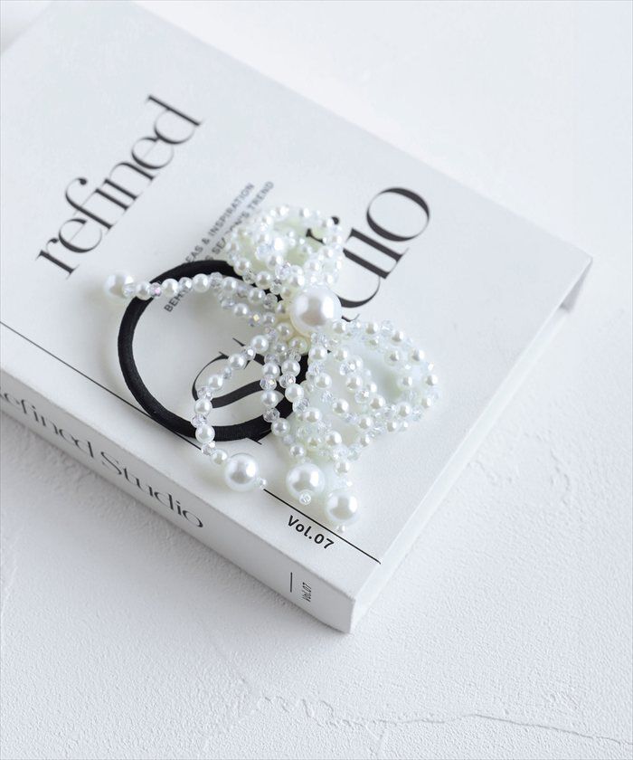 BACKYARD FAMILY「ヘアゴム リボン キッズ 通販 Rora ローラ きらめきパール 髪ゴム 髪飾り 髪どめ 髪留め」|その他|