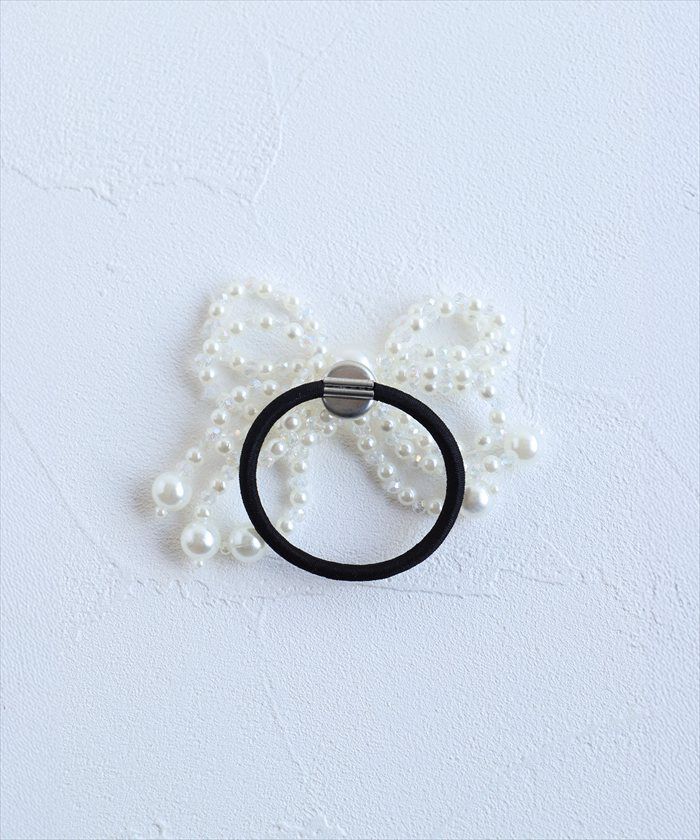 BACKYARD FAMILY「ヘアゴム リボン キッズ 通販 Rora ローラ きらめきパール 髪ゴム 髪飾り 髪どめ 髪留め」|その他|