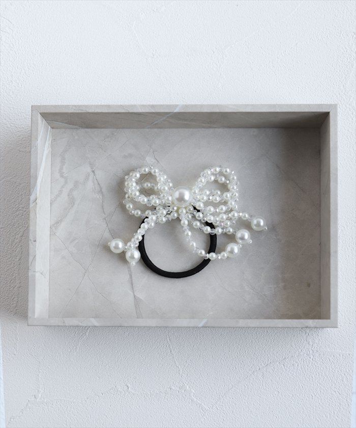 BACKYARD FAMILY「ヘアゴム リボン キッズ 通販 Rora ローラ きらめきパール 髪ゴム 髪飾り 髪どめ 髪留め」|その他|