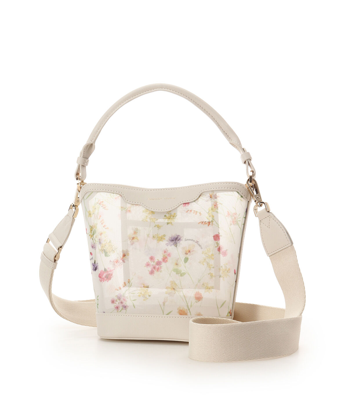 Samantha Thavasa「フラワーモチーフチュール ワンハンドルバッグ」|ハンドバッグ|