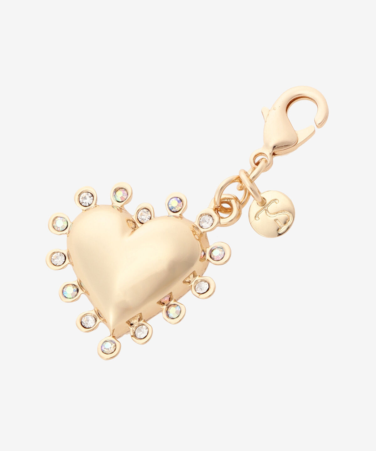 Samantha Vega「ストーンハートファスナーチャーム」|チャーム・キーホルダー|ゴールド