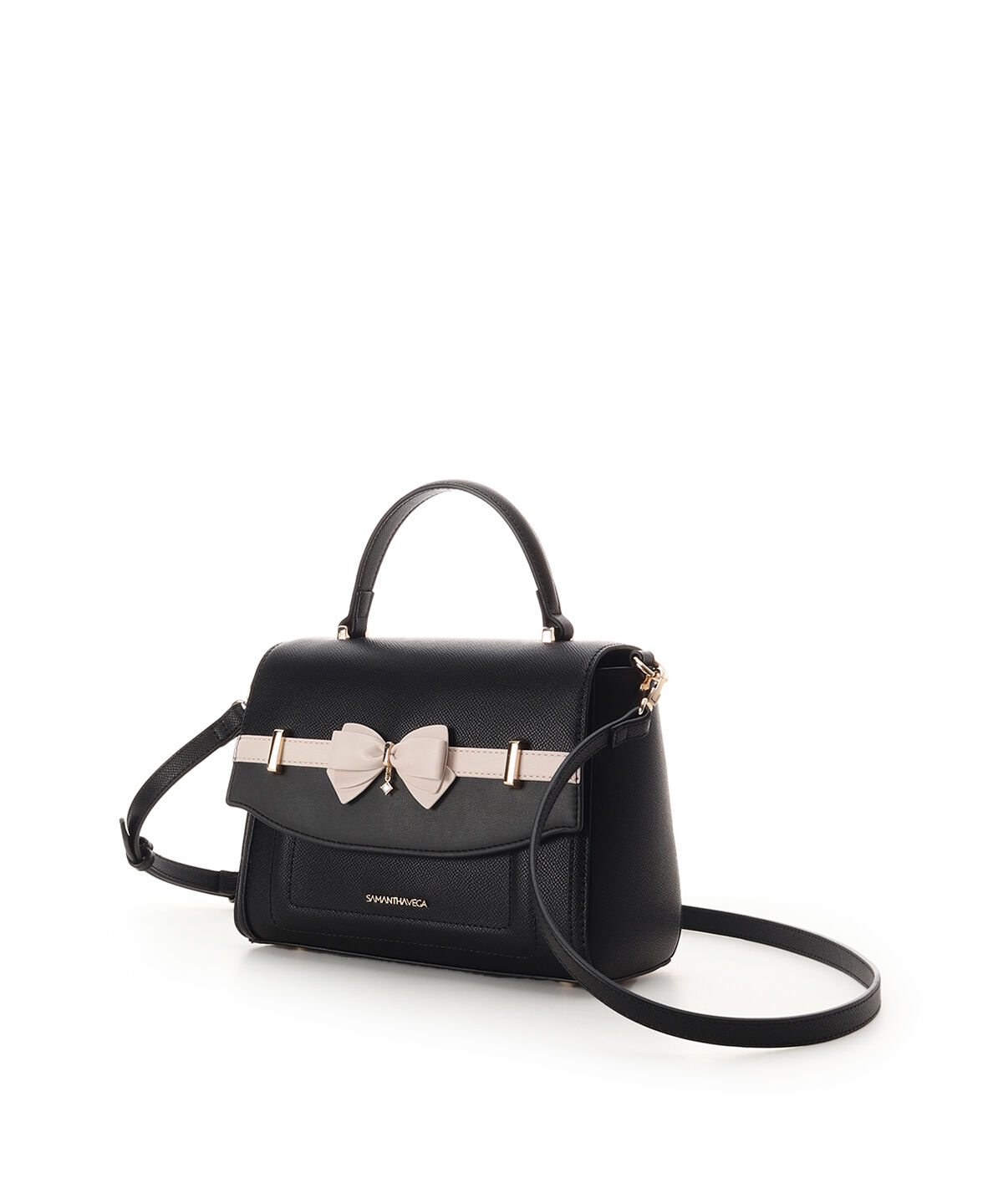 Samantha Vega「バイカラーアクセントリボンショルダーバッグ」|ショルダー・メッセンジャー|