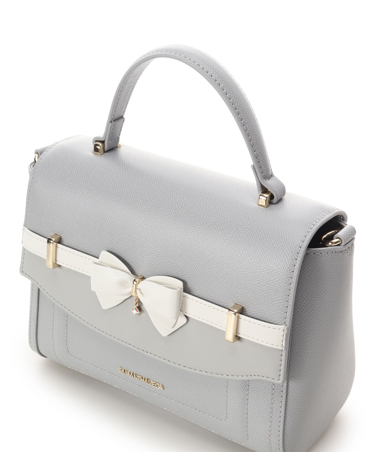 Samantha Vega「バイカラーアクセントリボンショルダーバッグ」|ショルダー・メッセンジャー|