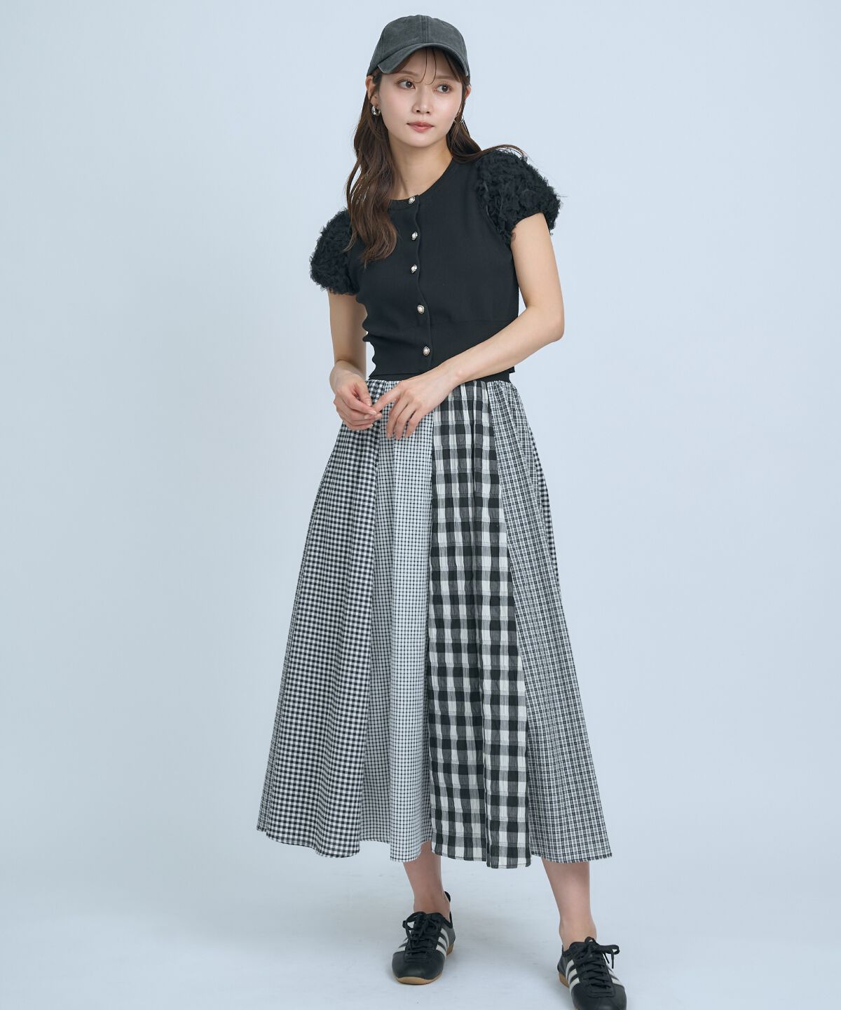 アンドクチュール「フラワーチュールスリーブカーディガン」|カーディガン|