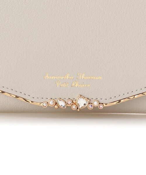 Samantha Thavasa Petit Choice「ハートジュエルバー 折財布」|財布|