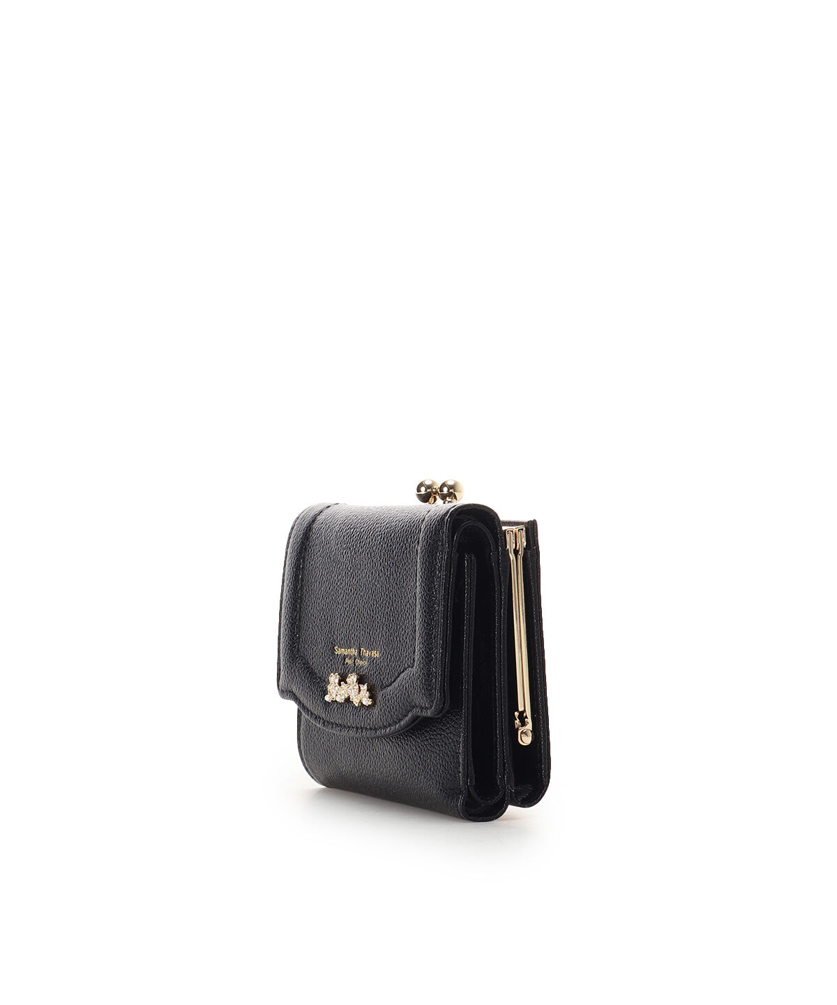 Samantha Thavasa Petit Choice「ラメフラワービジュー 折財布」|財布|