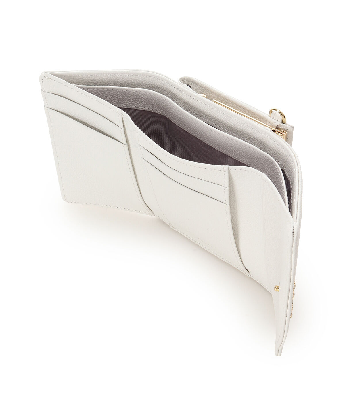 Samantha Thavasa Petit Choice「ラメフラワービジュー 折財布」|財布|